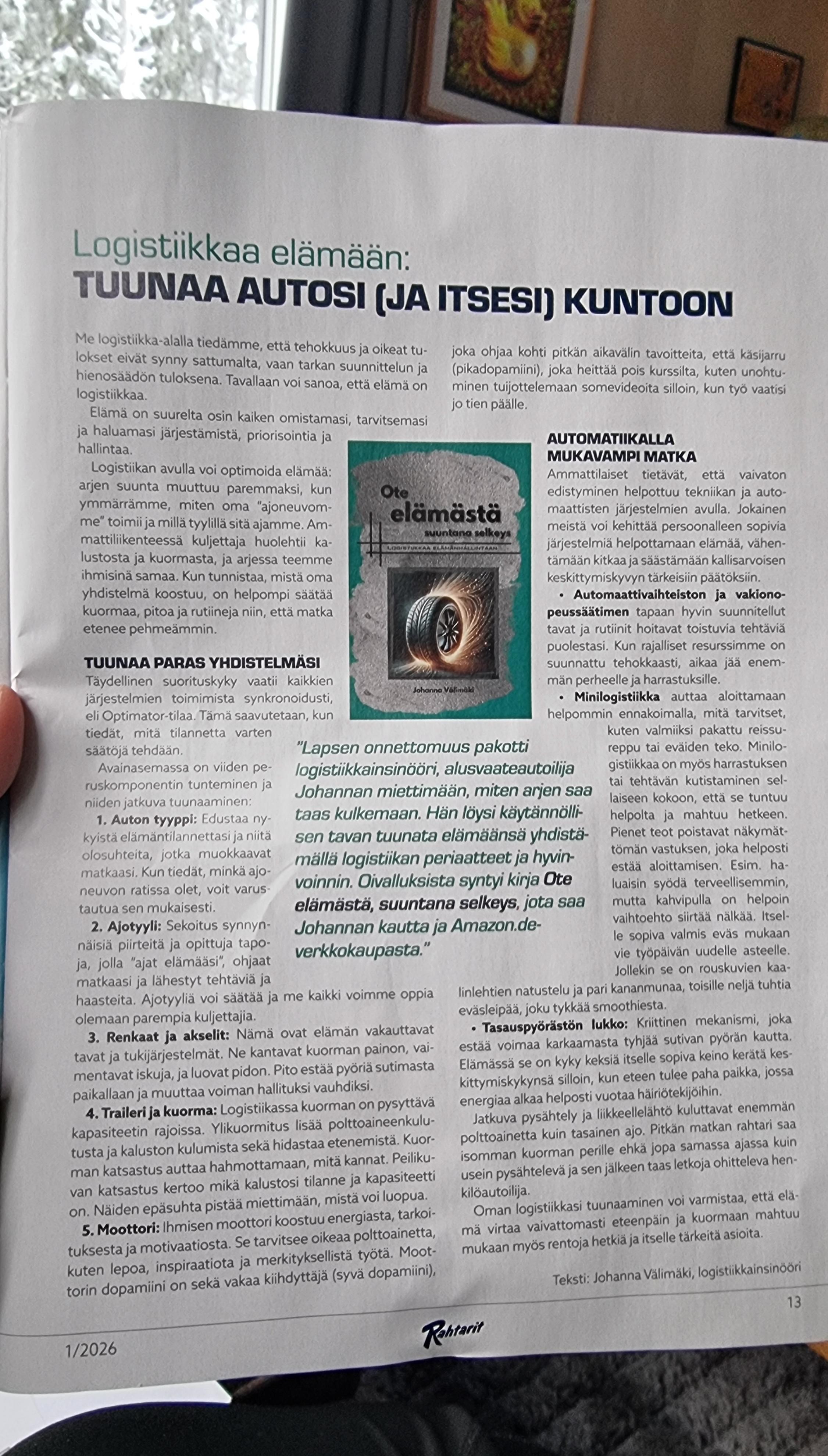 Rahtarit-lehti 1/2026: Johanna Valimaen artikkeli